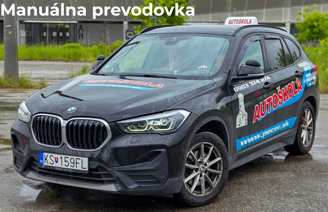 Autoškola Košice PEČER – výcvik na BMW X1 pre skupinu B, najlacnejší vodičák v Košiciach